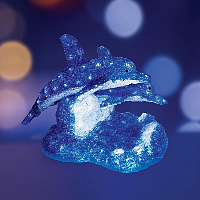 Акриловая светодиодная фигура "Синие дельфины" 65х48х48 см,136 светодиодов, IP65 понижающий трансфор