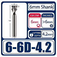 Фреза 6-6D-4,2 для материалов >6 мм