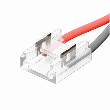Коннектор Кн-3-08 для COB и SMD ленты 2PIN 8мм прямой с проводом