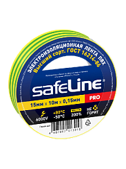 Изолента Safeline 15/10 желто-зеленый