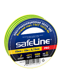 Изолента Safeline 15/10 желто-зеленый