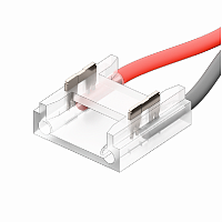 Коннектор Кн-3-10 для COB и SMD ленты 2PIN 10мм прямой с проводом