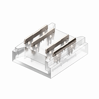 Коннектор Кн-3-10 для SMD ленты 4PIN 10мм прямой