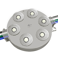 Светодиодный модуль Smart RoRi 6LED 24В 1.44Вт TM1804 IC 165гр IP67 RGB