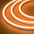 Гибкий неон Kurato СИЛИКОН DC 12В, 8х16, 2835, 120SMD, игла, рез 2,5 см, оранжевый (бухта 5 м)