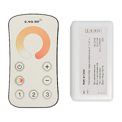 RoRi A1 контроллер 2-канальный, пульт 3 зоны, 2.4 ГГц, IP20, белый