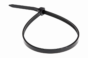 Хомут-стяжка кабельная нейлоновая Rexant 300x3,6 мм, черная (упак. 100 шт)