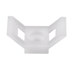 Площадка для крепления стяжки под винт Rexant (ПС-2) 29x15 мм, белая (упак. 100 шт.)