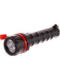 Фонарь резиновый "РЕКОРД" ММ-0203 (2хLR6) (3 светодиода)
