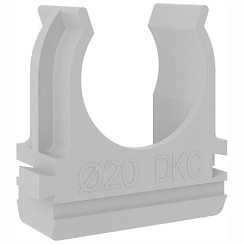 Держатель с защелкой DKC d=20 мм, серый (51020M)