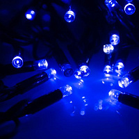 Гирлянда Kurato B002 НИТЬ темн.провод, 10 метров, 100 диодов (синий)