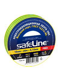 Изолента Safeline 15/20 желто-зеленый