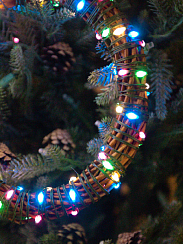 Гирлянда Kurato КАПЛЯ темн.провод, 10 метров, 100 диодов (RGB)