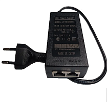 PoE инжектор 48В 500mА вход-выход: RJ-45