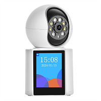 Беспроводная WiFi камера Kurato NPC-016, с функцией видеозвонка поворотная 3MPix