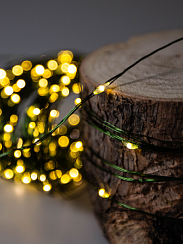 Гирлянда Kurato B003 РОСА, 030 метров, 300 диодов, белый теплый