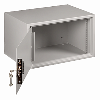 Настенный антивандальный шкаф, 7U, 520x320x400 мм, серый