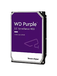 HDD Western Digital WD Purple 3.5", 2 Тб, SATA III, 5400 об/мин, для видеонаблюдения