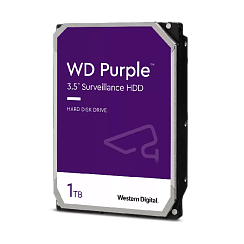 HDD Western Digital WD Purple 3.5", 1 Тб, SATA III, 5400 об/мин, для систем видеонаблюдения, REF