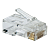 Разъем RJ-45 (8P8C) под витую пару, UTP, категория 5e (прозрачный)