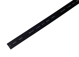 Термоусаживаемая трубка Rexant 9,0/4,5 мм, черная (упак. 50 шт. по 1 м)