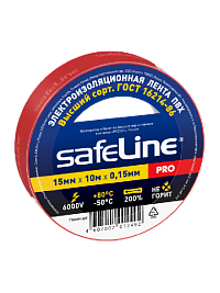 Изолента Safeline 15/10 красный