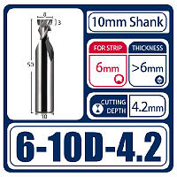 Фреза 6-10D-4,2 для материалов >6 мм