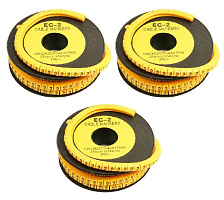 Маркер кабельный Ripo жёлтый, диаметр 7,4 мм, цифра 5