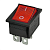 Переключатель клавишный KCD4-1 16A~250V, 30A~125V, черный