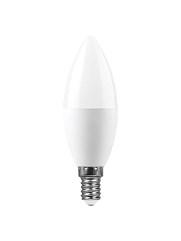 Лампа FAN 220В, E14 Свеча 9Вт 6500K (C37)