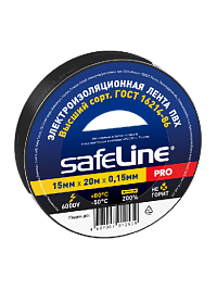 Изолента Safeline 15/20 черный