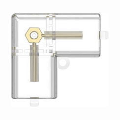Коннектор L-образный для светильника "Соты"
