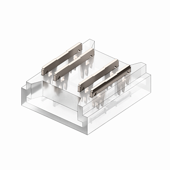 Коннектор Кн-3-10 для SMD ленты 4PIN 10мм прямой