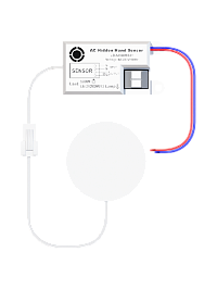 BEZTENI датчик скрытого монтажа ДВИЖЕНИЕ 220V