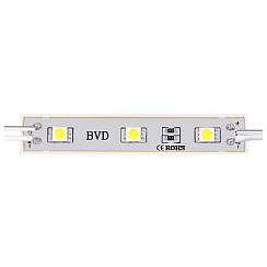 Светодиодный модуль STD5050 3LED 12В 0.6Вт 120гр. IP65 белый холодный (20 шт)