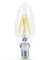 Лампочка E14 5Вт 3000K C35 свеча на ветру Premium