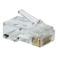 Разъем RJ-45 (8P8C) под витую пару, UTP, категория 5e (прозрачный)