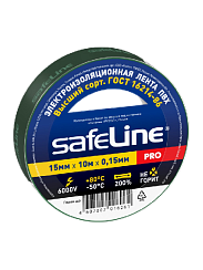 Изолента Safeline 15/10 зеленый