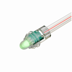 Светодиодный пиксель DIP, d=9 мм, 12В, 0,2Вт, красный (50 штук)