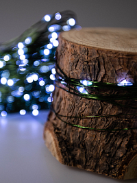 Гирлянда Kurato B003 РОСА, 030 метров, 300 диодов, белый холодный