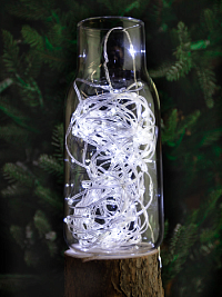 Гирлянда Kurato КАПЛЯ прозр.провод, 10 метров, 100 диодов (белый холодный)