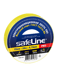Изолента Safeline 15/20 желтый