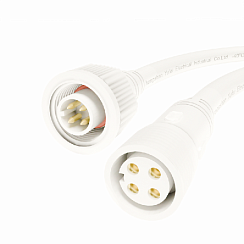 Разъем герметичный BLHK-16-4PW, 4x0.5мм (белый)