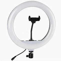 Кольцевая лампа d=32 см, с пультом, чёрная (YQ-320)