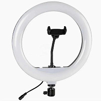 Кольцевая лампа d=32 см, с пультом, чёрная (YQ-320)