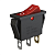 Переключатель клавишный KCD3-1 16A~250V, 30A~125V, черный