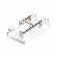 Коннектор Кн-3-08 для COB и SMD ленты 2PIN 8мм угловой