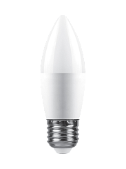 Лампа FAN 220В, E27 Свеча 9Вт 6500K (C37)
