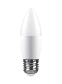 Лампа FAN 220В, E27 Свеча 9Вт 6500K (C37)