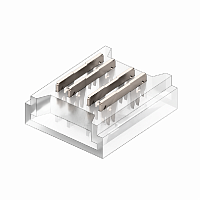 Коннектор Кн-3-10 для COB ленты 4PIN 10мм прямой